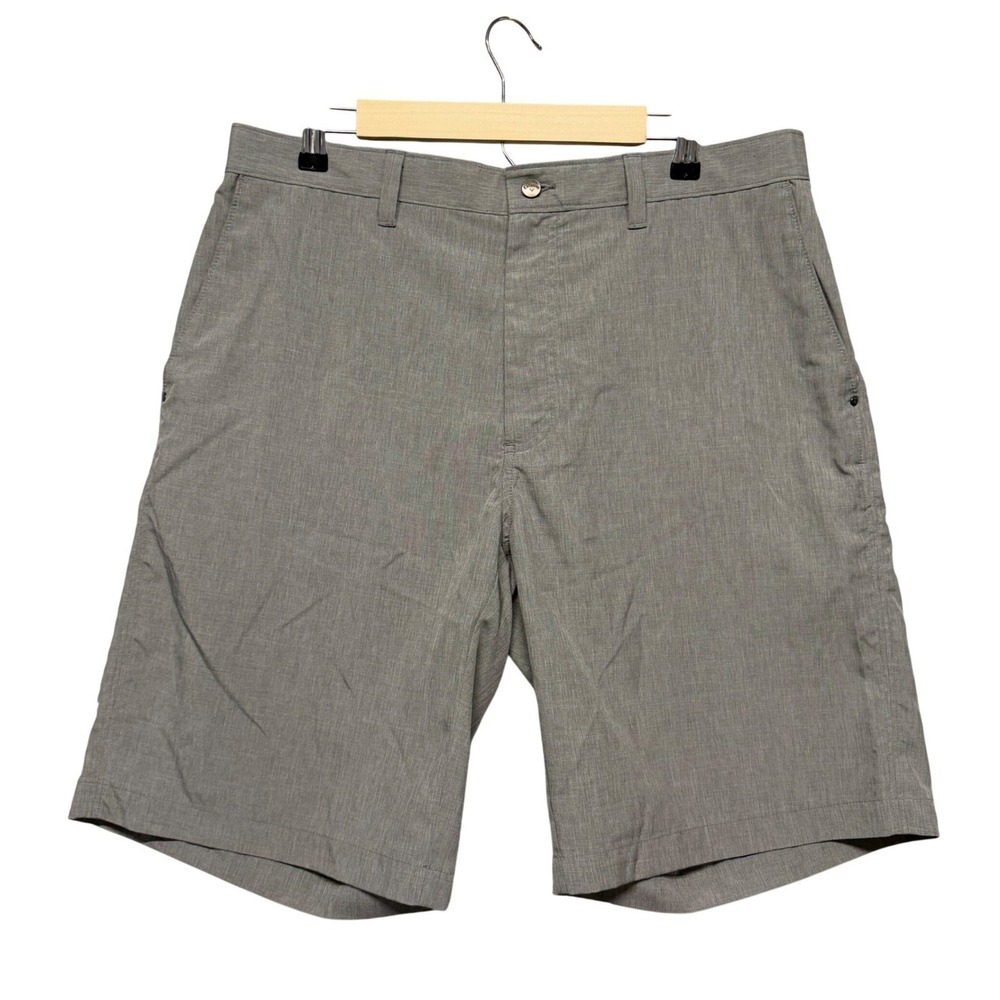 Callaway Mens Performance Golf Shorts Size 36 Grey Heathered Moisture Wicking